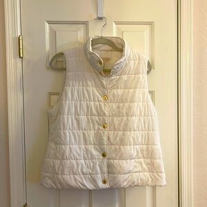 Michael Kors White Puff Vest- Large
